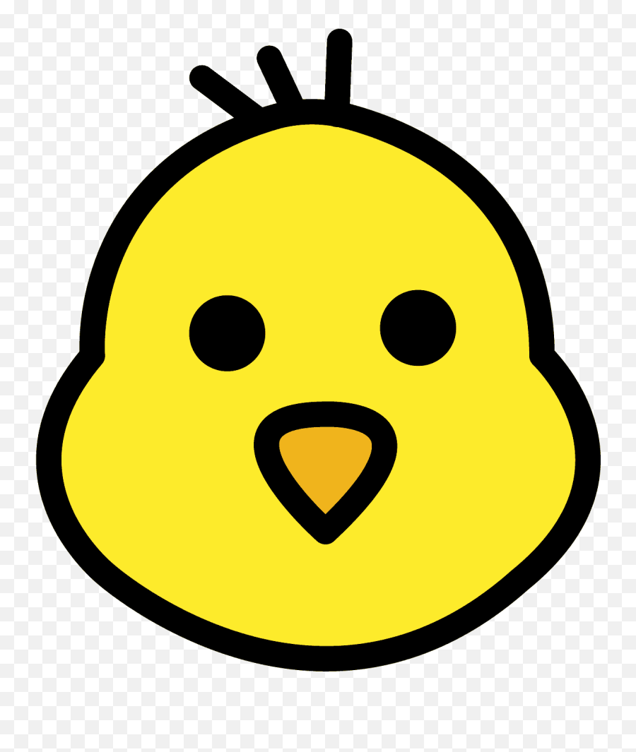 Baby Chick Emoji Clipart - Dot,Chicken Emoticon