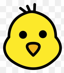 Baby Chick Emoji Clipart - Dot,Chicken Emoticon