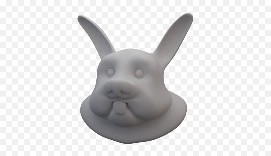 Fat Stylized Bunny Wip - Works In Progress Blender Emoji,Raabbit Emoticon