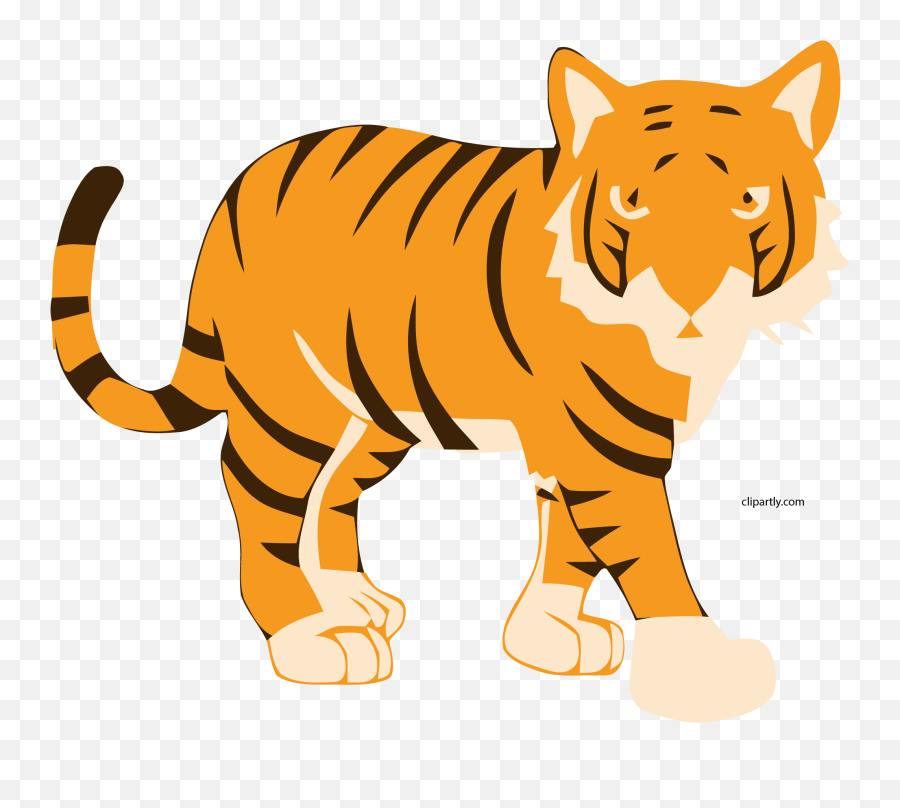 Cartoon Picture Of Tiger - Clip Art Library Emoji,Bengal Tiger Emoji