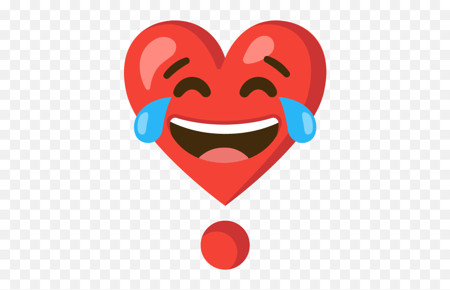 Twitter Emoji,Laughing Heart Emoji