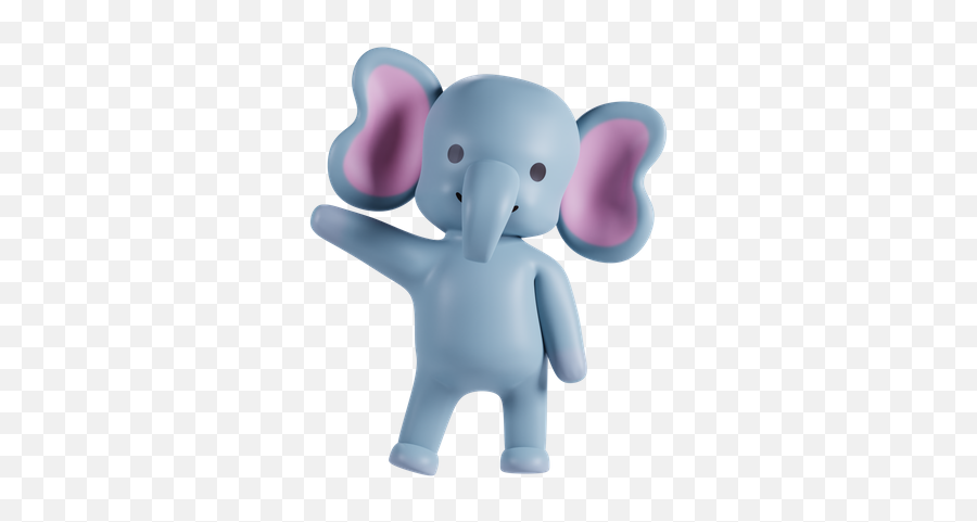 Premium Elephant Holding White Paper 3d Illustration Emoji,Elepahnt Emoji