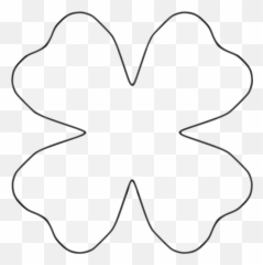 Flower 4 Petal Heart Template By Baj - 4 Petal Flower 4 Petal Paper Flower Template Emoji,Heart Emoji Template