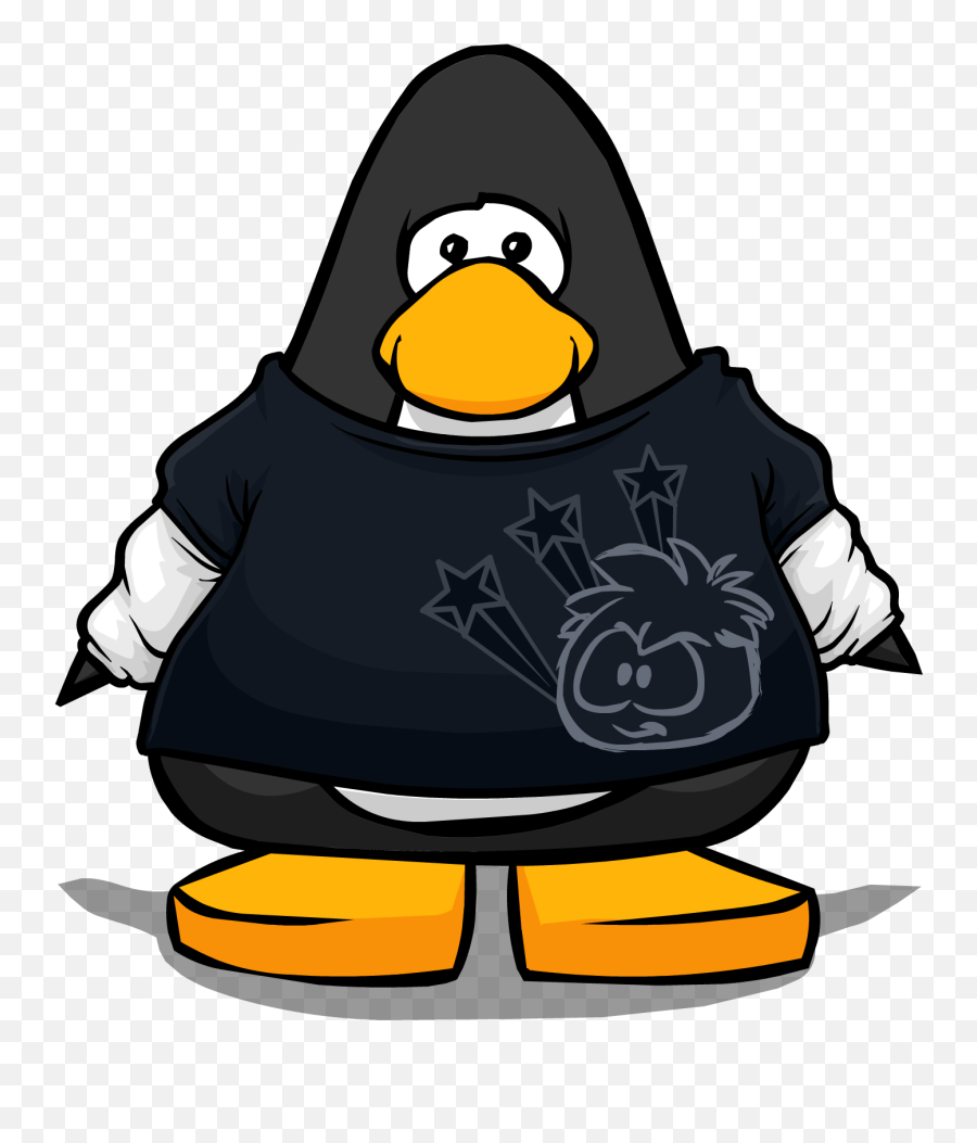 Black Skater Shirt Club Penguin Wiki Fandom - Penguin In Toque Emoji,Redneck Emoji