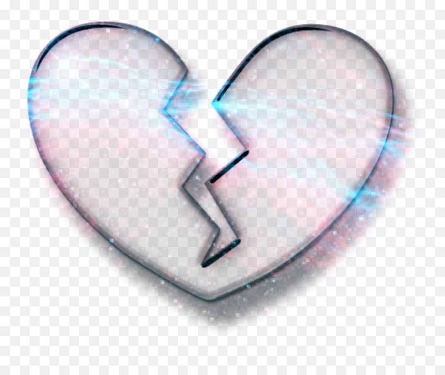Broken Heart Emoji Galaxy Effect Sticker By Mrmwsk - Romantic,Emoji For Broken Heart