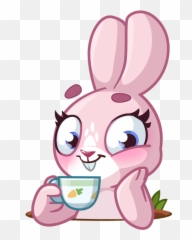 Rosy Bunny By Telegram Messenger Llp - Rosy Bunny Telegram Emoji,Iphone Bunny Emoji
