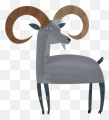 Goat Clipart - Animal Figure Emoji,Goat Emoji Hat