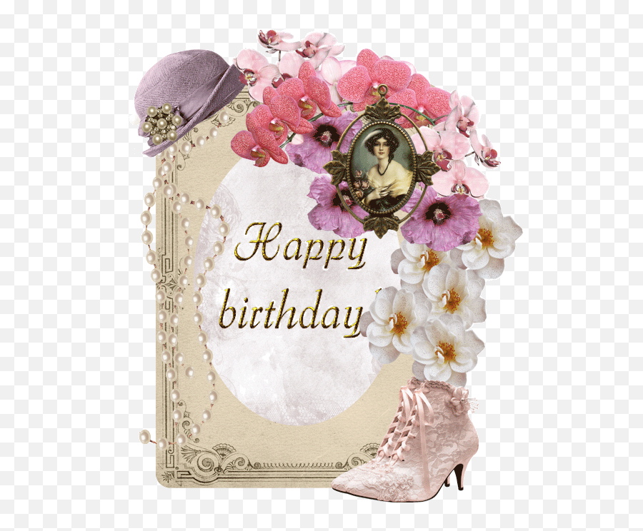 Birthday Gif Images Happy Birthday - Animated Glamorous Happy Birthday Gif Emoji,Happy Belated Birthday Emoticon