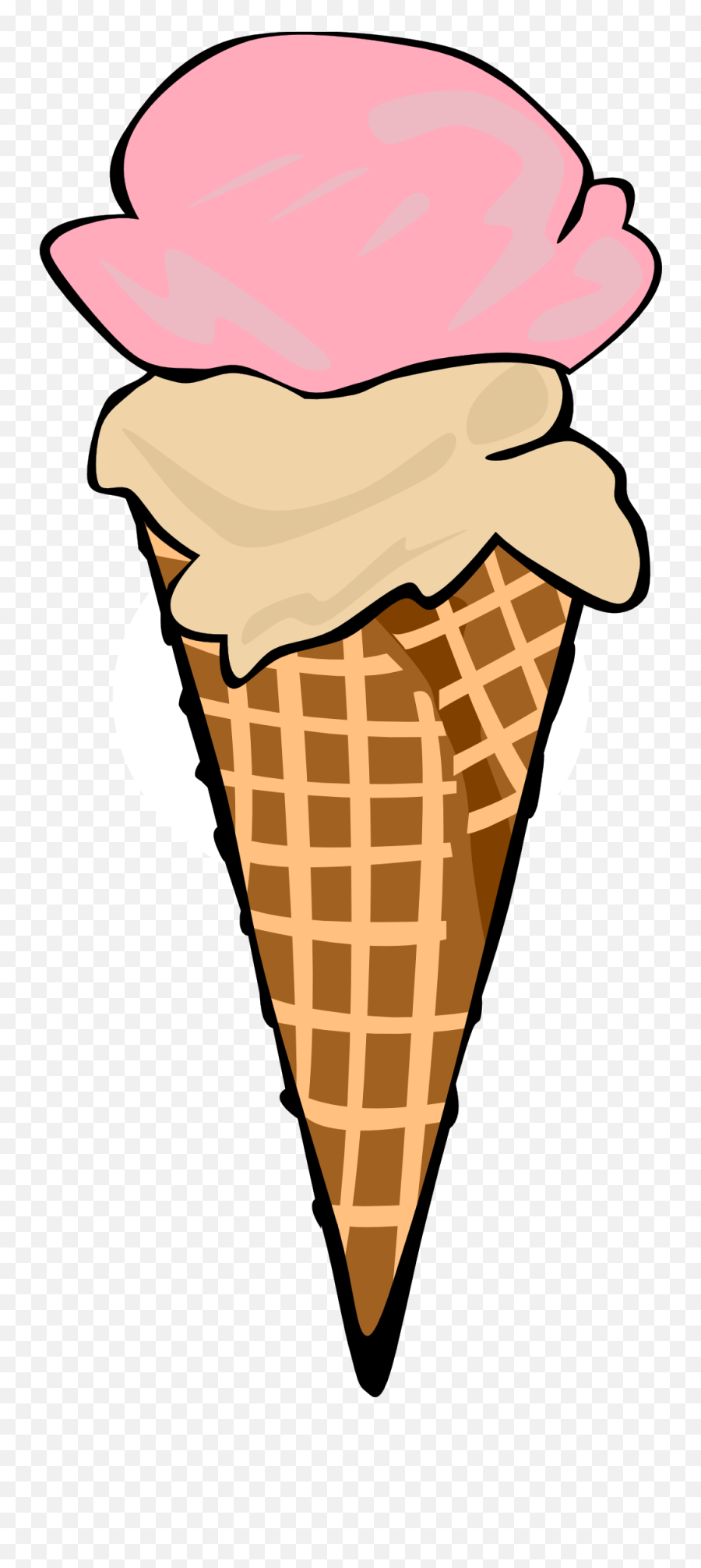 Ice Cream Cone Clip Art 3 - Scoop Ice Cream Clipart Emoji,Chocolate Ice Cream Emoji