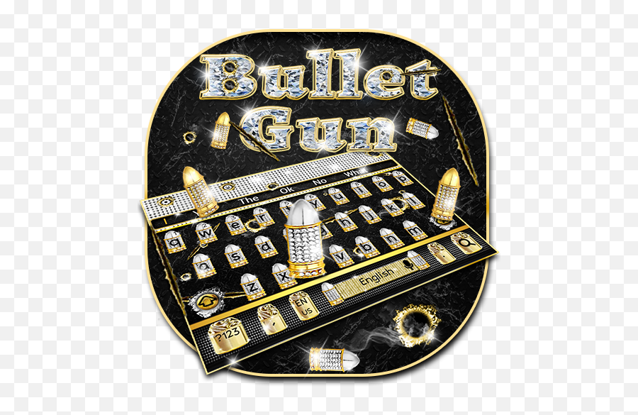 Cool Diamond Bullet Gun Keyboard Theme U2013 Aplikácie V Službe - Art Emoji,Manly Emojis