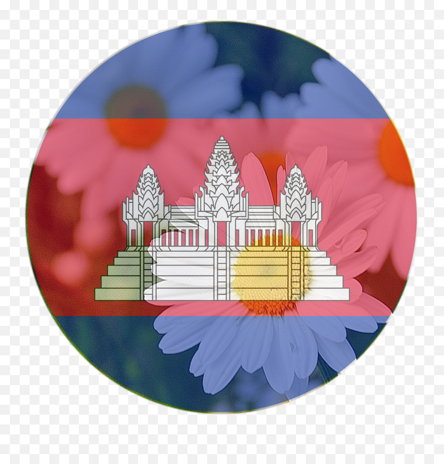 Khmer Similar Hashtags - Cambodia Flag Circle Png Emoji,Khmer Emoji