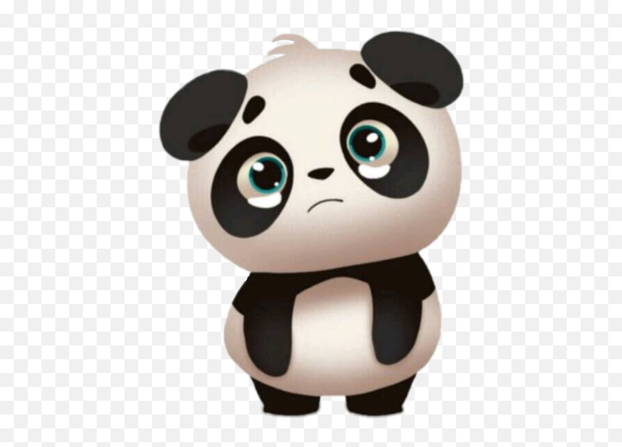 Panda Sad Crying Freetoedit Sticker By Sama Adel - Uzgun Bir Panda Emoji,Sad Panda Emoji