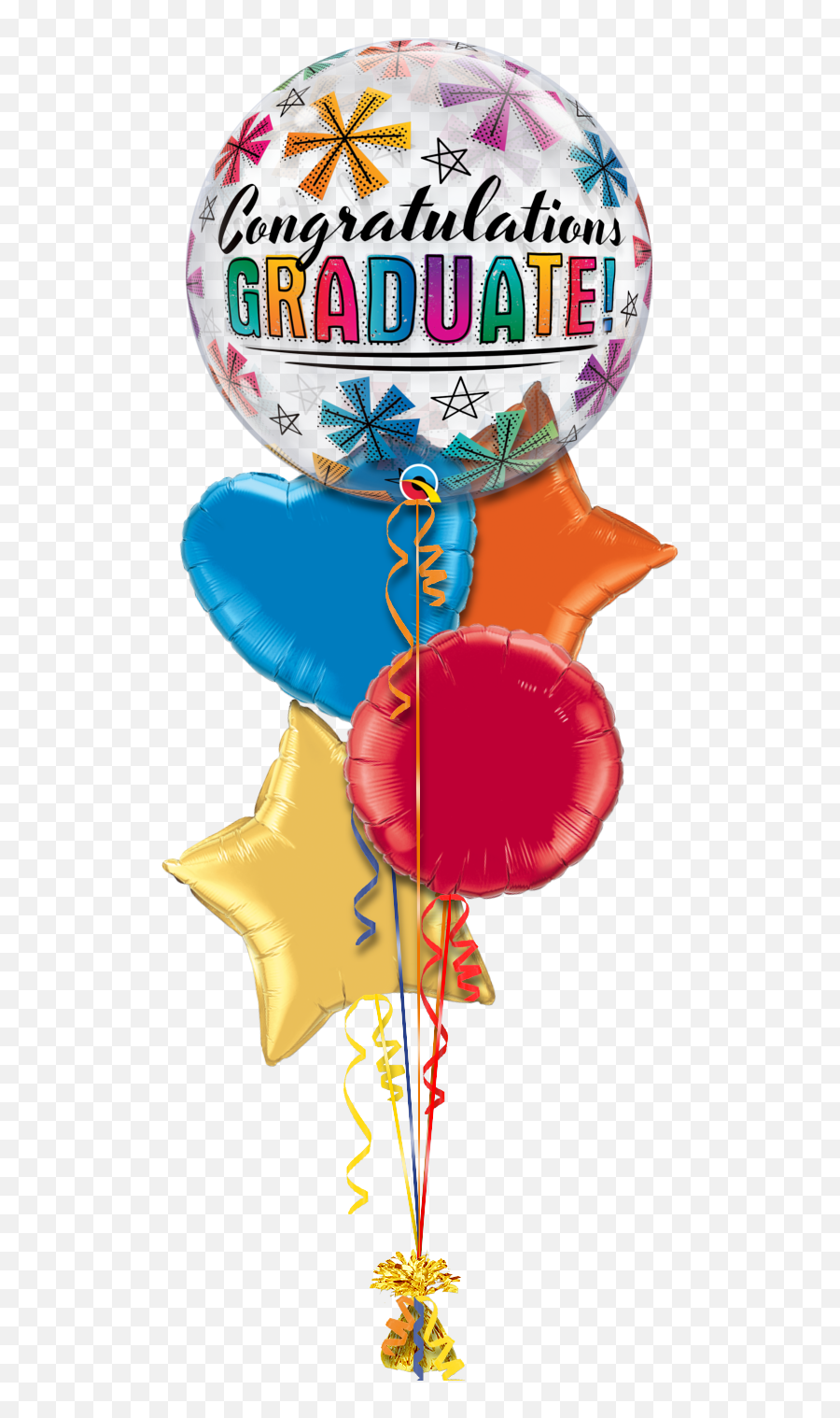 Congratulations Graduate Bubble Helium Balloons - Graduation Balloons Clip Art Emoji,Graduation Emojis