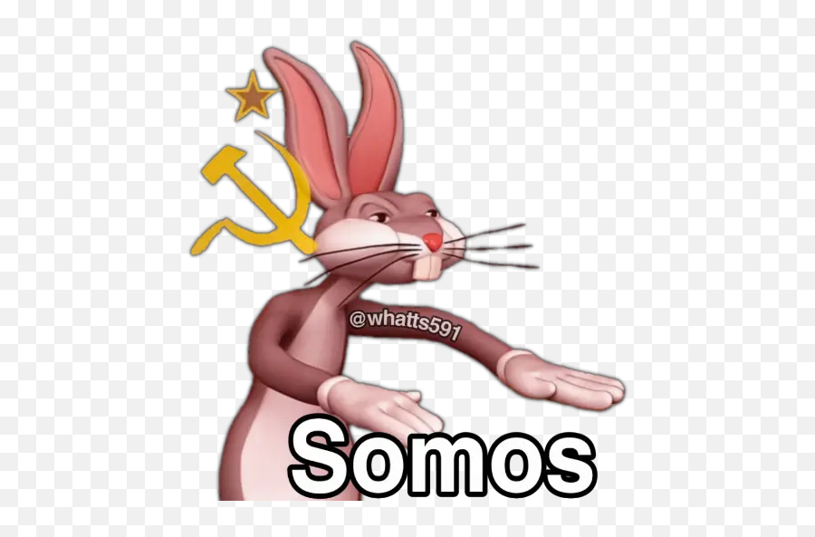 Bugs Bunny Comunista 20 Stickers For Whatsapp - Happy Emoji,Soviet Flag Emoji