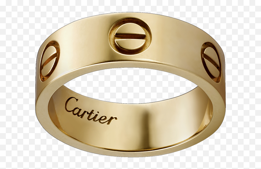 Cartier Love Ring - Cartier Design Gold Ring Emoji,Bride Ring Emoji