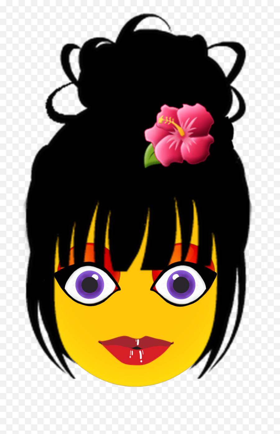 Emojigirl Sticker - Hair Design Emoji,Emoticon Hair Style