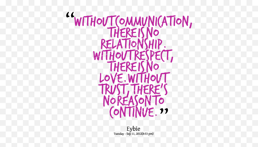 Quotes About There Is No Love - Without Communication There Is No Emoji,No Emotion Quotes