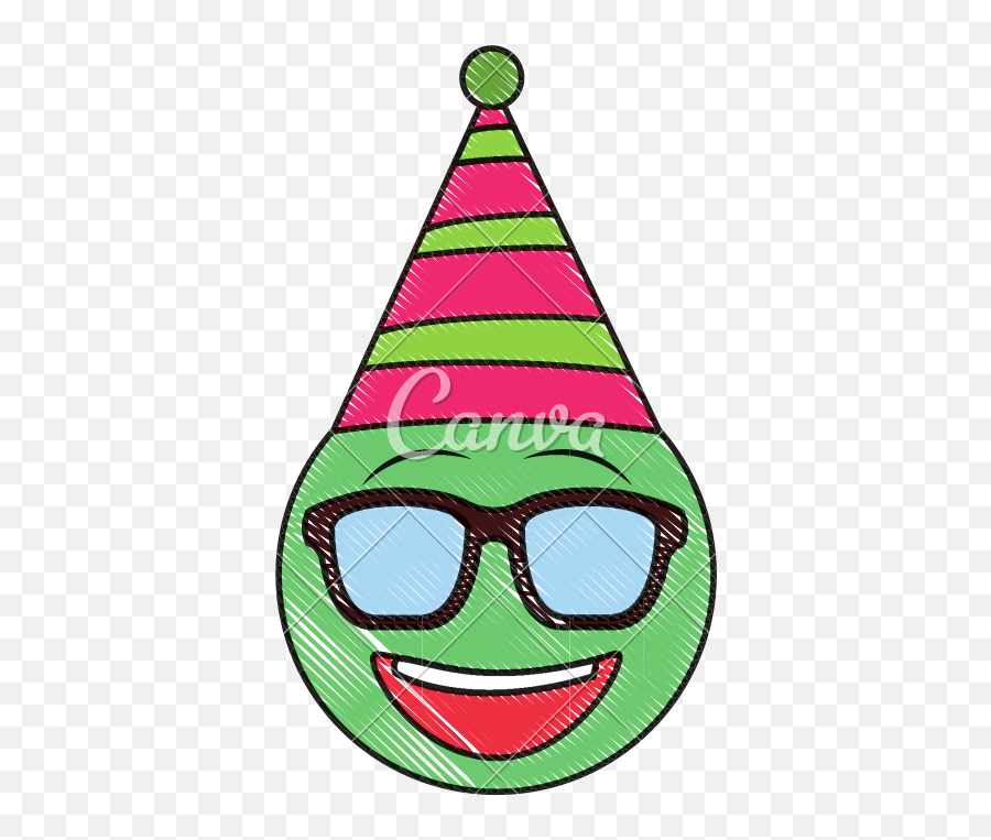 Emoji With Sunglasses Party Clipart - Full Size Clipart Happy,Emoji With Sunglasses