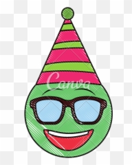 Emoji With Sunglasses Party Clipart - Full Size Clipart Happy,Emoji With Sunglasses