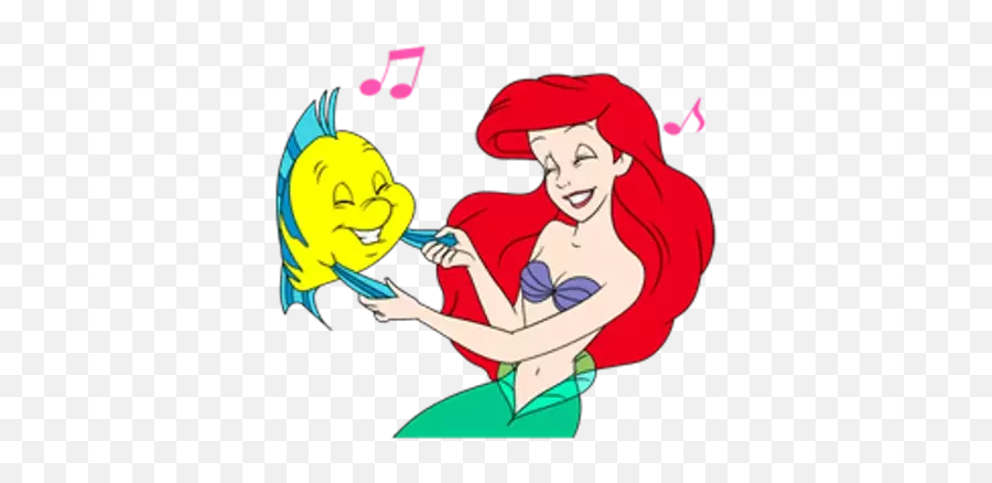 The Little Mermaid Stickers For Whatsapp - Fictional Character Emoji,Mermaid Emoji Android