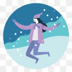 Activity Fun Happy Jump Presure Snowfall Winter Free - Winter Activity Icon Emoji,Happy Jumping Emoticon