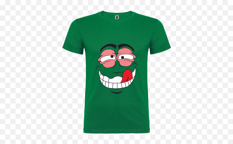 Menu0027s T - Shirt Roly Beagle With Printing Crazy Face Emoji,Emoticon T-shirts