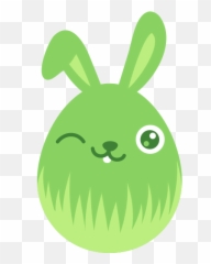 Easter Bunny Wink Emoticon Plant Food - Love Icon Png Biru Emoji,Bunny Emoticon