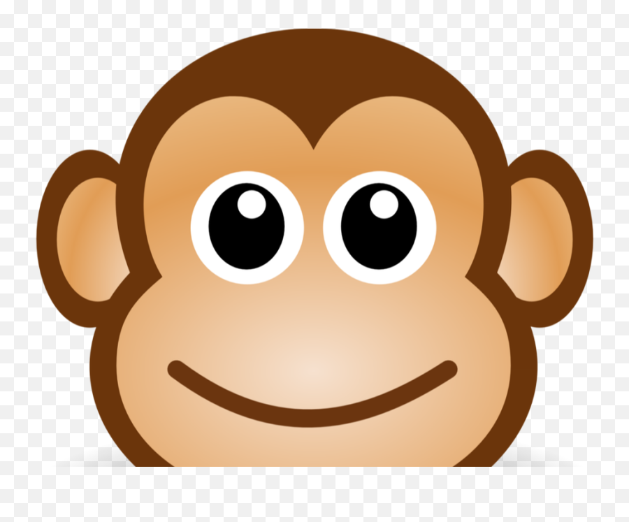 Kindergarten Clipart Computer - Cartoon Monkey Head Emoji,Monkeys Emotion