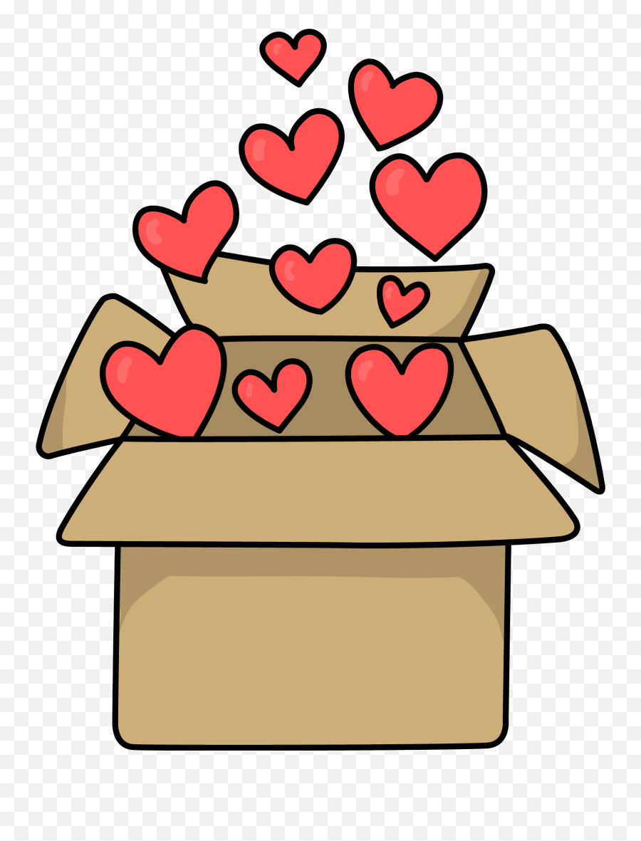 Heart Clipart Box - Box Of Love Clip Art Emoji,Zelda Heart Emoticon