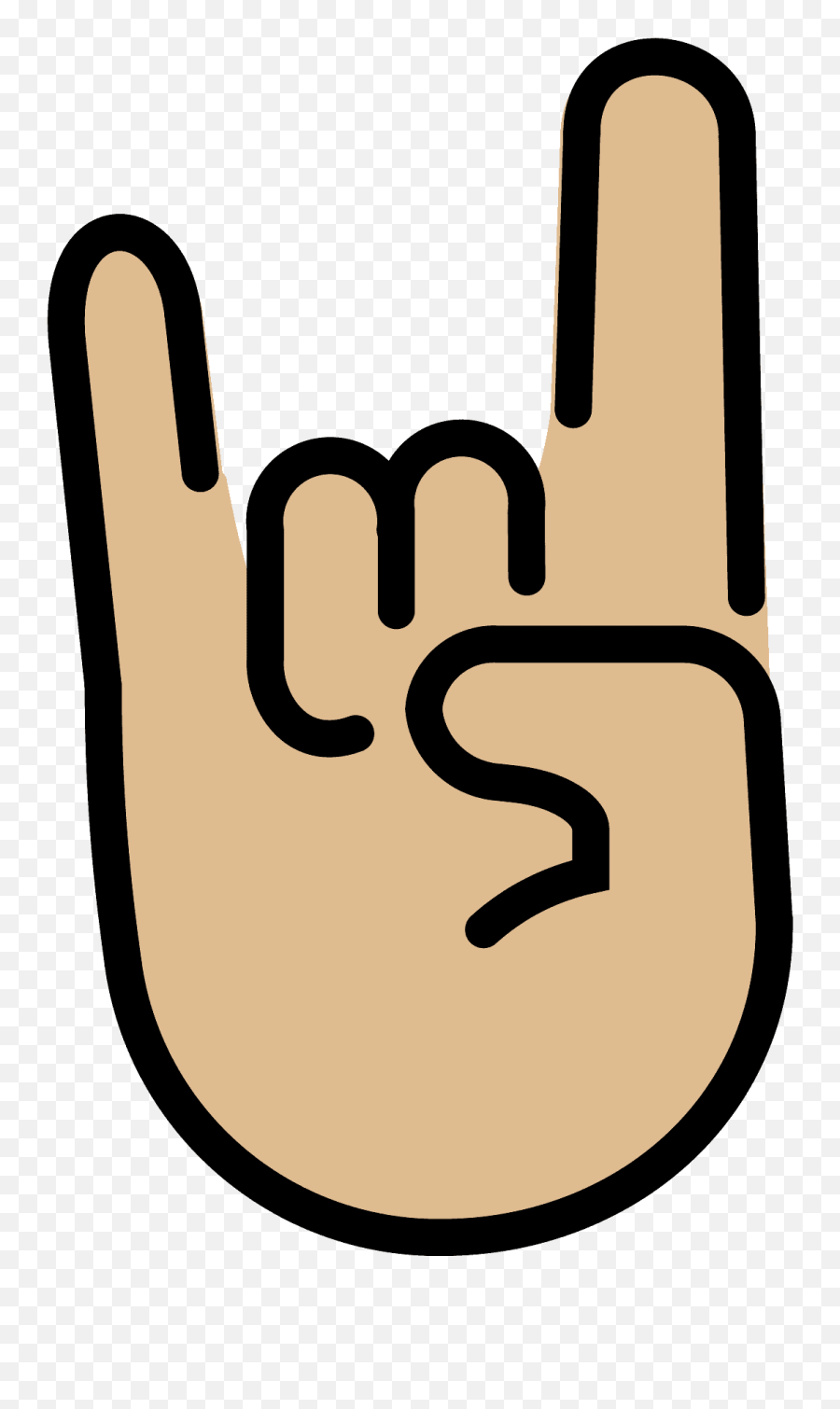Sign Of The Horns Emoji Clipart Free Download Transparent - Horns Down Emoji,Hand Emoticon Symbol