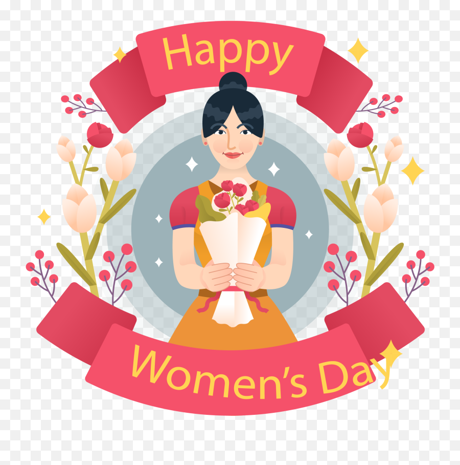 Download Woman Art Due Womens Design - Clipart Womens Day Png Emoji,International Women's Day Emoticon