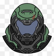 Doom Slayer Helmet Download Png Image - Doom Eternal Helmet Drawing Emoji,Doom Slayer Emoji Png