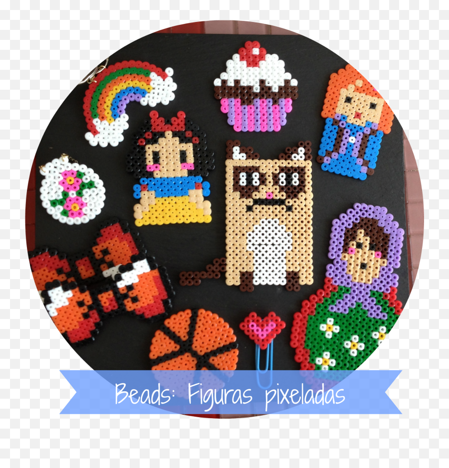 Monkey Craft Abril 2014 - Figuras Pixeladas Emoji,Emojis En Beads Con Molde Redondo