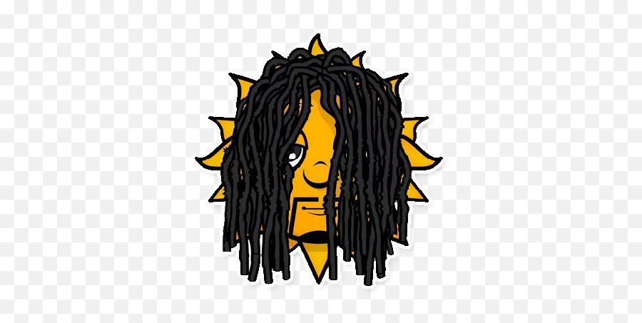 Telegram Sticker 6 From Collection Glogang - Chief Keef Emoji,Emoji Dreads