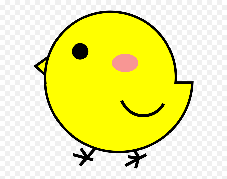 Emoticon Area Smiley Png Clipart - Cute Yellow Chick Clipart Emoji,Chicken Emoticon
