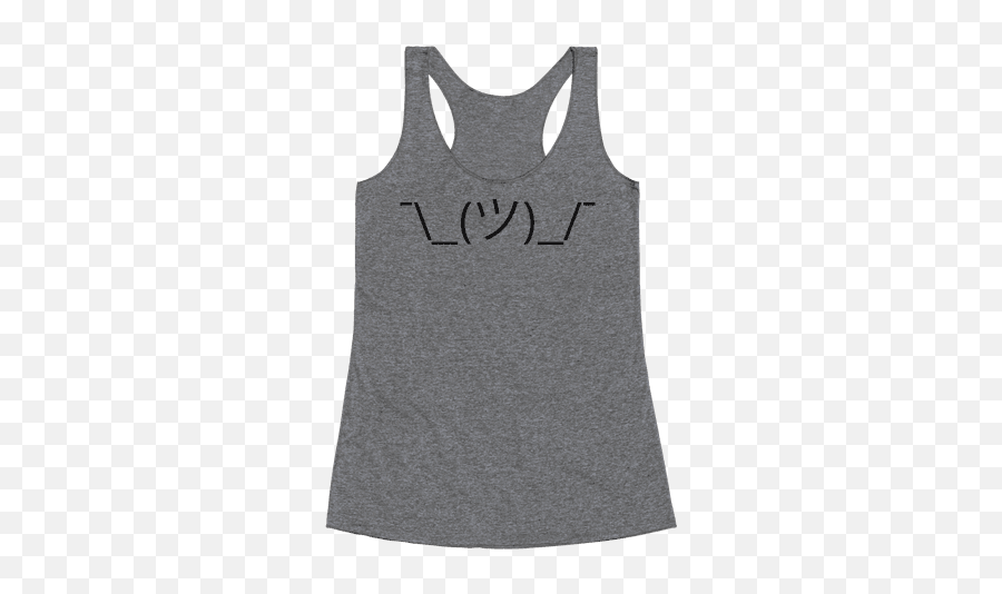 Lazy Racerback Tank Tops Lookhuman Emoji,Making My Way Downtown Emoticon