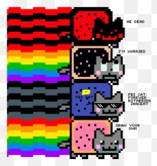 Pixilart - Nyan Cats By Alexblack142 Emoji,Nyan Cat Emoticon Dowload