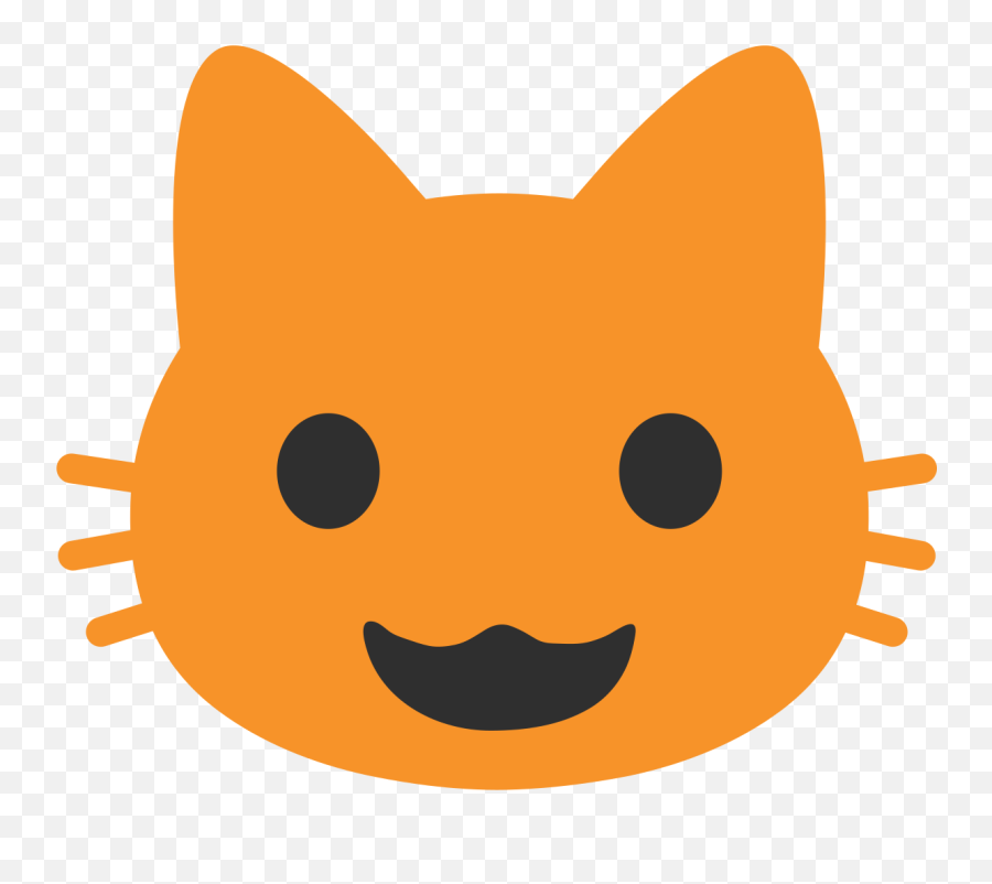 Android Cat Emoji - Cat With Mouth Open Emoji,Smirking Cat Emoji