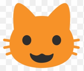 Android Cat Emoji - Cat With Mouth Open Emoji,Smirking Cat Emoji