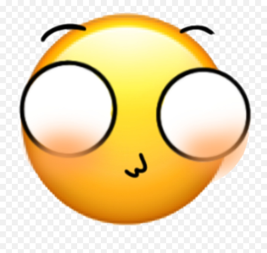 Derp Face Emoji Derpface Sticker - Happy,Blush Face Emoji
