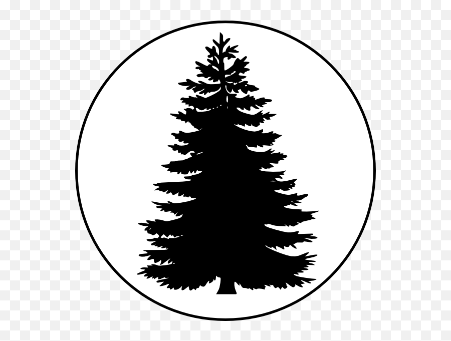 Free Evergreen Tree Outline Download Free Clip Art Free - Pine Trees Silhouette Png Emoji,Pine Tree Emoji