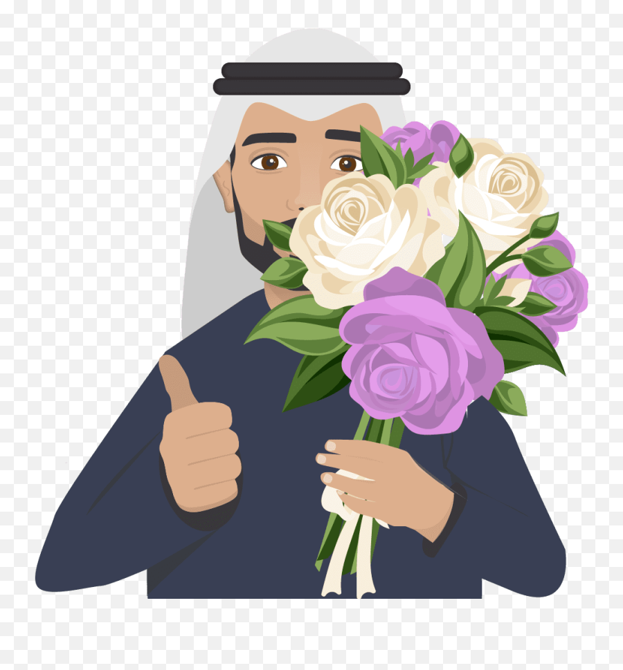 Halla Walla Arab And Khaleeji Emojis Arrive In Middle East - Middle Eastern Emoji,Flower Emoticons