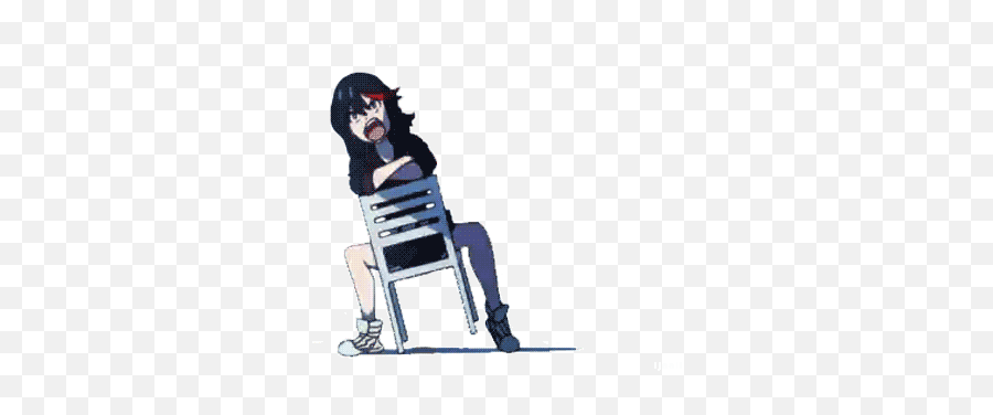 Top Kaichou Wa Maid Sama Stickers For - Ryuko Matoi Transparent Gif Emoji,Dentist Chair Emoji