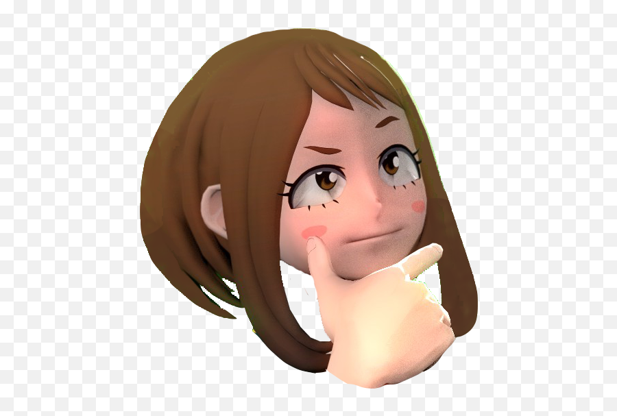 Hmmm My Hero Academia Know Your Meme - Ochaco Uraraka Thinking Emoji,Hmmm Emoji