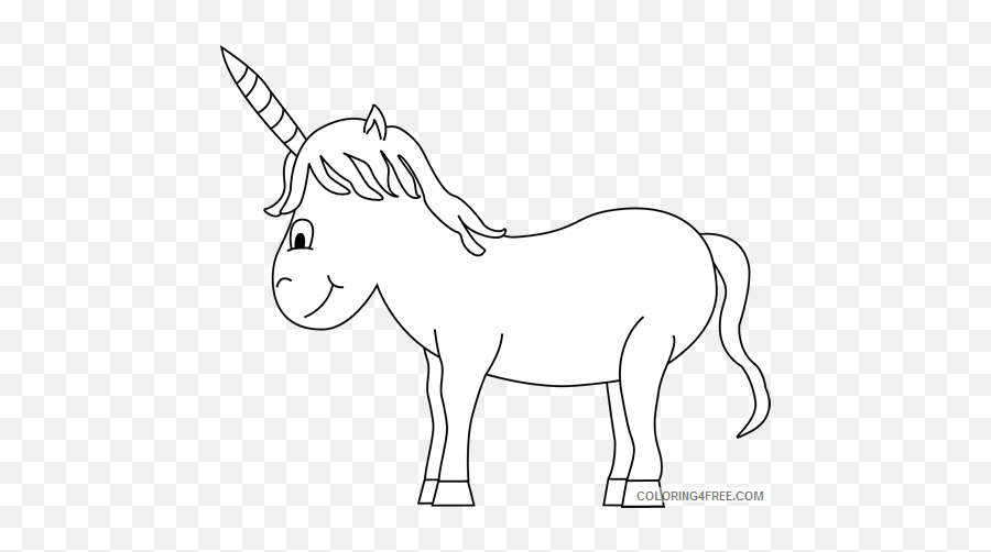 Unicorn Outline Coloring Pages Unicorn - Fictional Character Emoji,Unicorn Emoji Coloring Pages