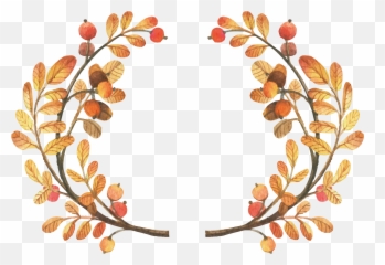 Fall Leaves And Pumpkins Png Free - Watercolour Fall Leaves Border Emoji,Fallen Leaves Emoji
