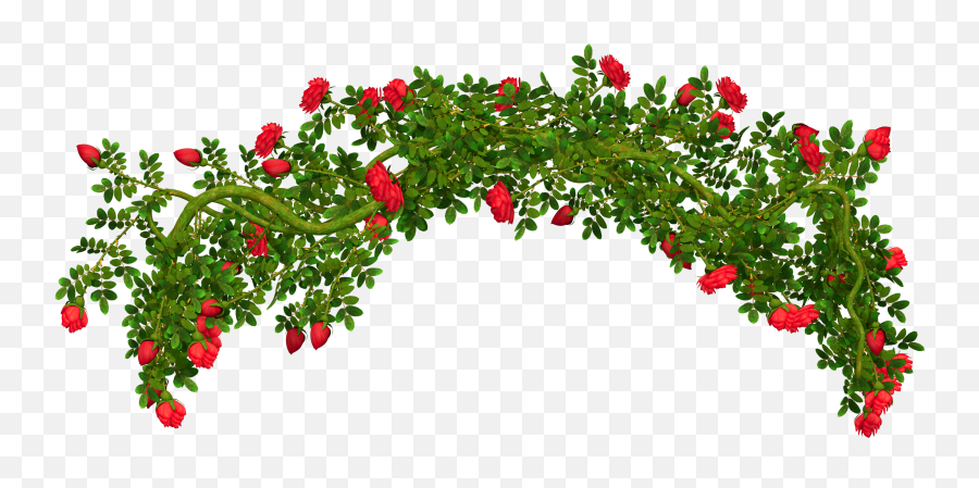 Free Flower Bush Png Download Free - Rose Bush Background Drawing Emoji,Flower Text Emoticon Png