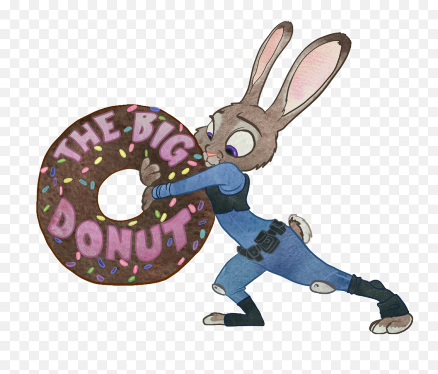 Doughnut Clipart Animated Doughnut - Judy Hopps Breast Expands Emoji,Judy Hopps Emotions