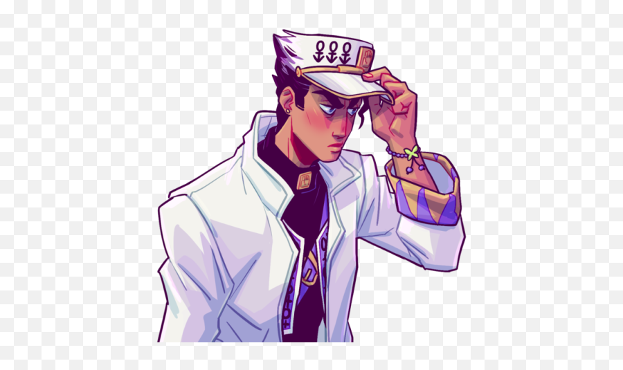 Jjba Art Tumblr Jojo Bizzare Adventure Jojo Bizarre - Bizarre Adventure Jotaro Cap Png Emoji,Jotaro Express Emotion