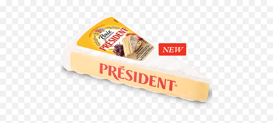 Président Cut U0026 Wrap Brie Wedge Plain Président Cheese - President Cheese Brie Emoji,President & Ceo Emoticon